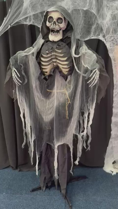 Rædselsskelet med lys og animation