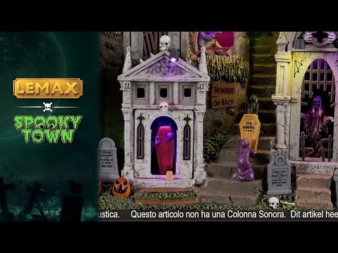 Crypt City facadebygning fra Lemax til Halloween landskab.