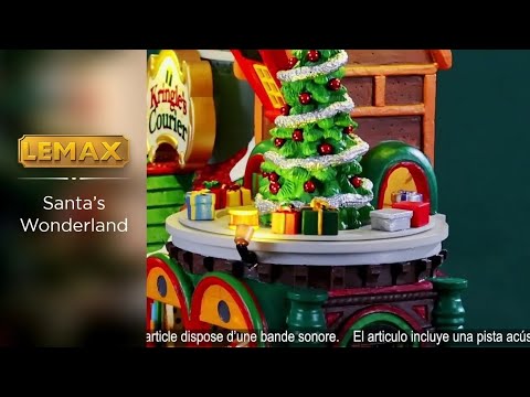 Kringle's Courier fra Lemax butik til julebyen