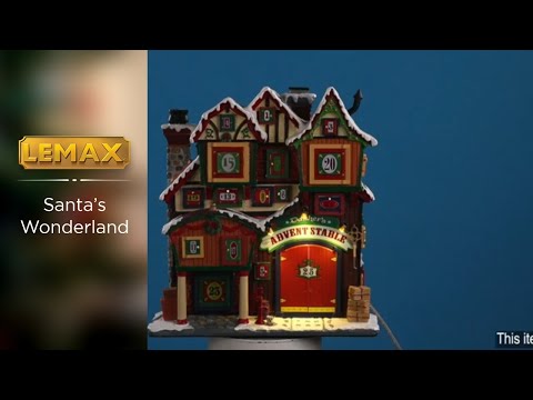 Dasher's Advent Stable med kalenderlåger fra Lemax