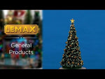 Lemax Julgran med guldfärgade kulor och ljus
