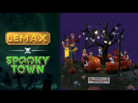 Pumpkin Patch Train forlystelse som Halloween pynt