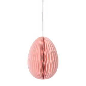 Påskeæg i papir lyserød 15 cm