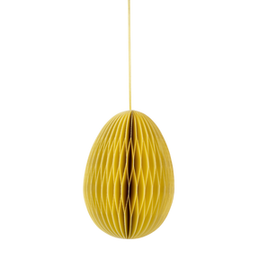 Påskeæg i papir påskegul 7 cm 