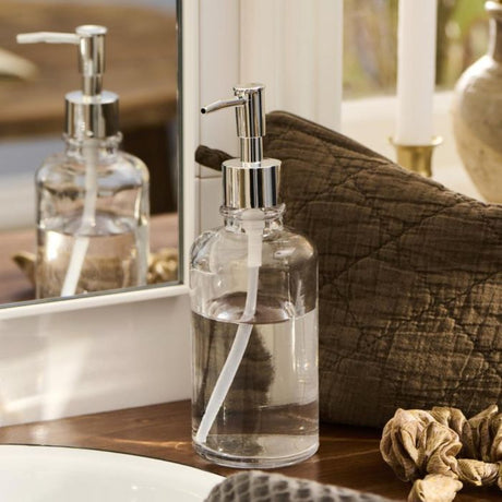Sæbedispenser klart glas