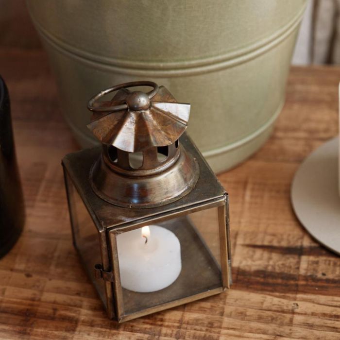 Ib Laursen mini lanterne med bølget skorsten set ovenfra