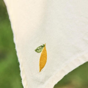 Nærbillede af Ib Laursen Summer Vibes viskestykke med citron