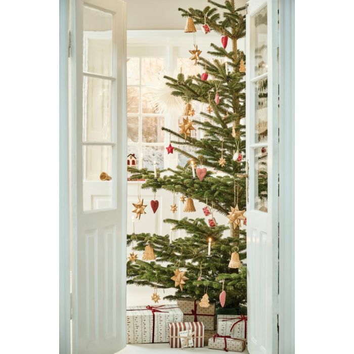 Stjerne flettet spån til ophæng