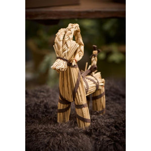 Julebuk med brunt bånd 30 cm høj