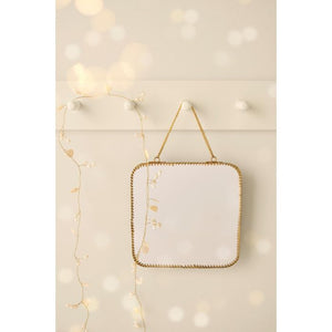 Guirlande m/hvide hjerteperler 