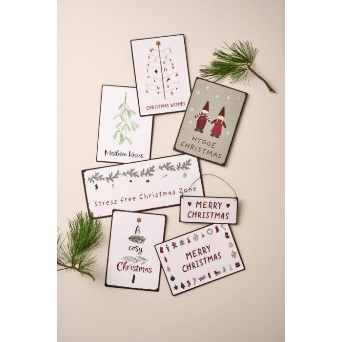 Metalskilt Mistletoe Kisses