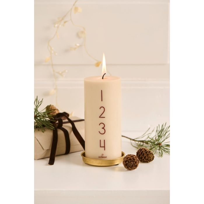 Ib Laursen Adventslys 1-4 kit m/brune tal