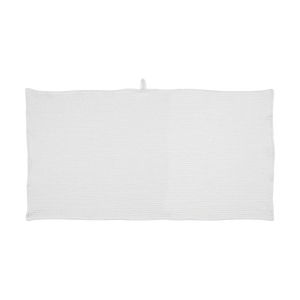 Hvidt Liseleje håndklæde 50x100 cm fra Ib Laursen foldet ud