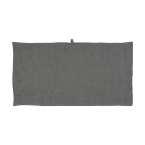 Ib Laursen antracit Liseleje håndklæde 50x100 cm foldet ud