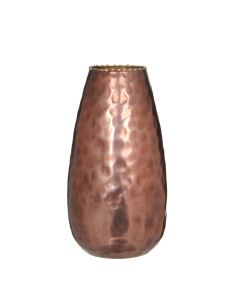 Tarsia kobberfarvet vase