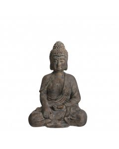 Buddha grå 65 cm høj