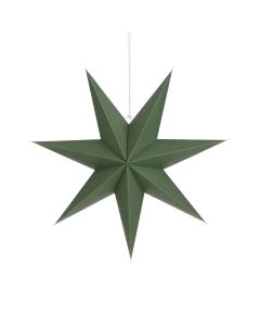 Stjerne i grønt genanvendt papir 60 cm i dia