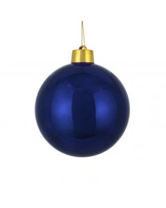Stor julekugle mørkeblå diameter 20 cm