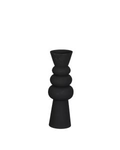 Rollo vase sort 29 cm i højden
