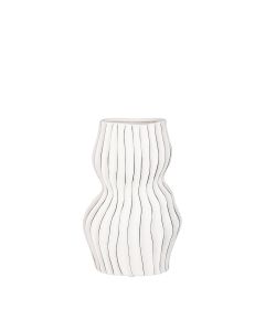 Vase med dekorative streger