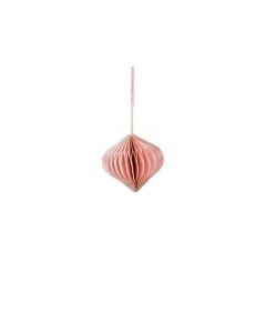 Ornament onion recyled paper pink - h6xd6cm