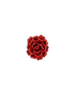 Rose med klips rød glimmer