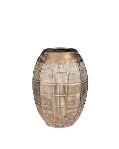 Claude vase antikguld 34 cm høj