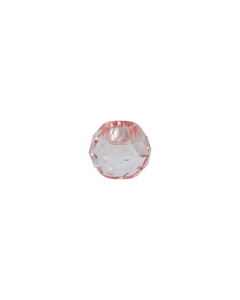 Ljusstake diamant rosa 5 cm hög