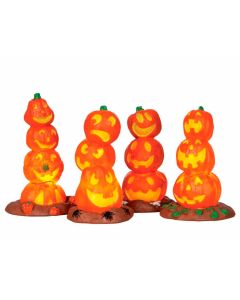 Light-Up Pumpkin Stack