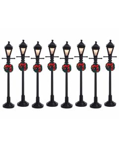 Gas Lantern Street Lamp, Set Of 8