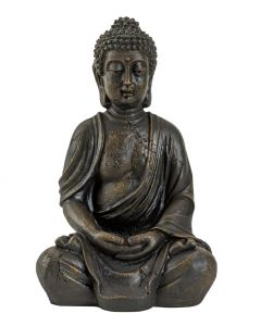 Buddha 31 cm hög brun