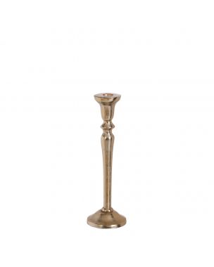 Rocco candleholder gold - h28,5xd8,5cm