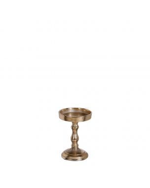 Rocco candleholder gold - h13,5xd9,5cm
