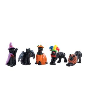 Halloween Cats Set Of 5