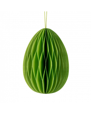 Påskägg i papper grön nyans 13 cm 