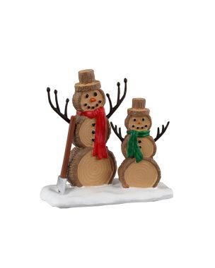 Log Snowmen