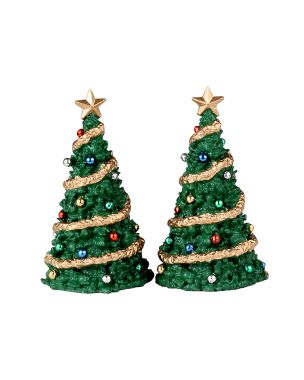 Classic Christmas Tree Set Of 2