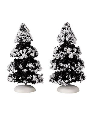 Lemax Evergreen Tree Set Of 2 Small